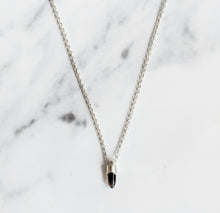 Load image into Gallery viewer, ELEMENTAL CRYSTAL BULLET PENDANT - SILVER
