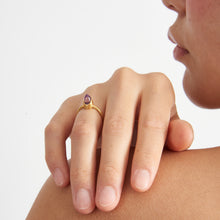 Load image into Gallery viewer, ELEMENTAL CRYSTAL BULLET RING - GOLD PLATE
